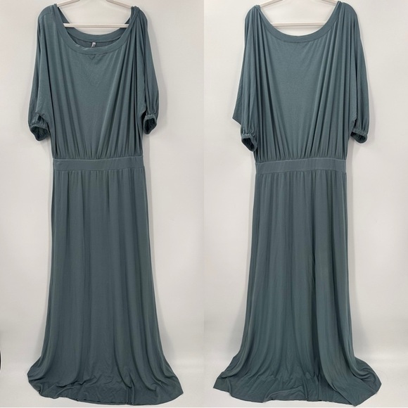 Rachel Pally Aurora Teal Maxi Long Dress Size 1X - Picture 2 of 4